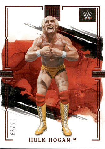 2023 Hulk Hogan Panini Immaculate Collection WWE BRONZE 65/99 #96 WWE HOF