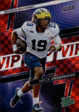 2026 Bryce Underwood Panini The National VIP RATED PROSPECT CHECKERBOARD PRIZM 21/25 #RP-BU Michigan Wolverines