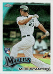 2010 Mike Stanton Topps Chrome WRAPPER REDEMPTION REFRACTOR ROOKIE RC #190 Florida Marlins