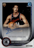2025-26 Yanic Konan-Niederhauser Topps Chrome ROOKIE REFRACTOR AUTO 227/499 AUTOGRAPH #BCA-YK Los Angeles Clippers