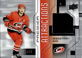 2021-22 Sebastian Aho Upper Deck Premier ATTRACTIONS JERSEY 25/99 RELIC #PA-SA Carolina Hurricanes