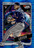 2024 Jack Leiter Topps Cosmic Chrome BLUE PULSAR REFRACTOR ROOKIE 75/99 RC #101 Texas Rangers
