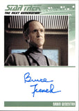 2011 Bruce French as Sabian Genestra Rittenhouse The Complete Star Trek: The Next Generation Series 1 AUTO AUTOGRAPH #_BRFR The Drumhead 2