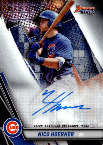 2019 Nico Hoerner Bowman's Best of 2019 ROOKIE AUTO AUTOGRAPH #B19-NH Chicago Cubs