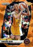 2024 Cameron Brink Panini Prizm WNBA ORANGE ICE ROOKIE RC #127 Los Angeles Sparks