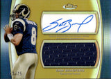 2010 Sam Bradford Topps Finest ROOKIE GOLD REFRACTOR JERSEY AUTO 42/75 AUTOGRAPH RELIC #AJR-SB St. Louis Rams