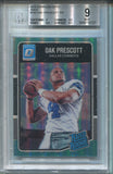2016 Dak Prescott Donruss Iptic AQUA RATED ROOKIE 034/299 RC BGS 9 #162 Dallas Cowboys 5727