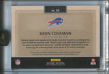 2024 Keon Coleman Panini One ROOKIE PATCH AUTO 155/199 AUTOGRAPH RELIC #16 Buffalo Bills