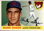 1955 Hank Sauer Topps #45 Chicago Cubs BV $20