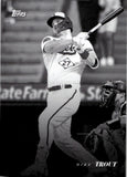 2022 Mike Trout Topps Black and White #16 Anaheim Angels 1