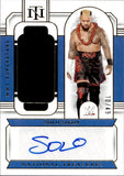 2024 Solo Sikoa Relic Auto Autograph Panini National Treasures WWE Signature Materials 10/49 #SM-SLS Friday Night Smackdown