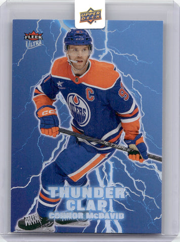 2024-25 Connor McDavid Upper Deck Fleer Ultra THUNDER CLAP #1 Edmonton Oilers 2