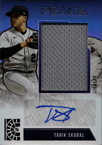 2022 Tarik Skubal Panini Capstone PEAK JERSEY AUTO AUTOGRAPH RELIC #PMS-TS Detroit Tigers