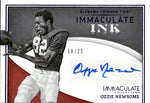 2022 Ozzie Newsome Panini Immaculate Collection Collegiate SAPPHIRE BLUE IMMACULATE INK AUTO 18/25 AUTOGRAPH Cleveland Browns HOF