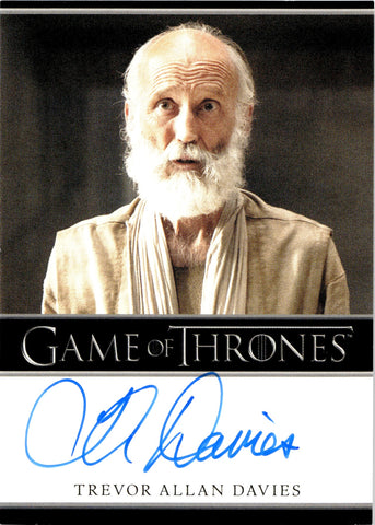 2022 Trevor Allan Davies as Fennesz Rittenhouse Game of Thrones The Complete Series Volume 2 AUTO AUTOGRAPH #NNO 2