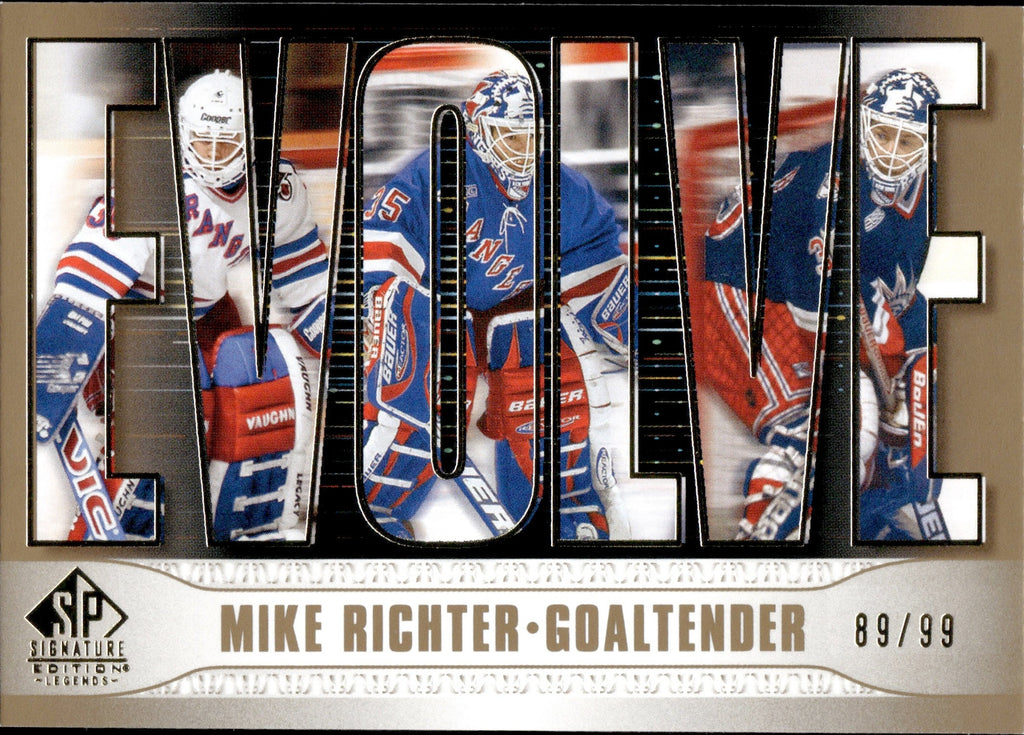 Mike Richter Ice Hockey New York Rangers Sports Trading Cards for