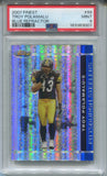 2007 Troy Polamalu Topps Finest BLUE REFRACTOR 103/299 PSA 9 #99 Pittsburgh Steelers HOF 3007