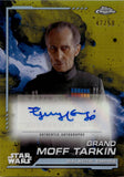 2024 Guy Henry as Grand Moff Tarkin Topps Chrome GOLD REFRACTOR AUTO 47/50 #AU-GH