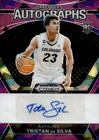 2024 Tristan da Silva Panini Prizm Draft AUTOGRAPHS PURPLE CRACKED ICE AUTO 72/99 Colorado Buffalo #DPA-TDS