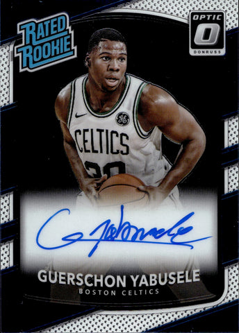 2017-18 Guerschon Yabusele Panini Optic RATED ROOKIE AUTO Boston Celtics #154