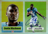 2012 Justin Blackmon Topps Chrome 1957 REFRACTOR AUTO Jacksonville Jaguars #10
