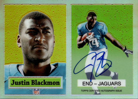 2012 Justin Blackmon Topps Chrome 1957 REFRACTOR AUTO Jacksonville Jaguars #10