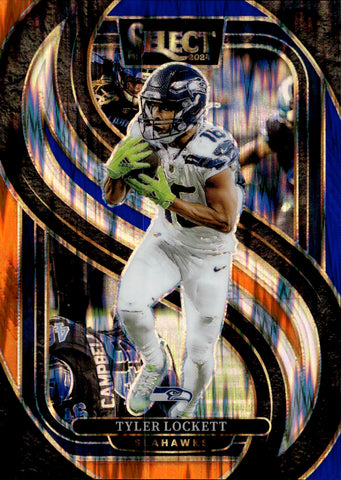 2024 Tyler Lockett Panini Select BLUE & ORANGE SHOCK Seattle Seahawks #199