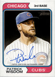 2023 Patrick Wisdom Topps Heritage REAL ONE AUTO Chicago Cubs #ROA-PW