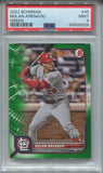 2022 Nolan Arenado Bowman GREEN 68/99 PSA 9 #45 St. Louis Cardinals 0926