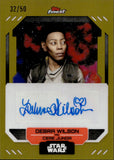 2023 Topps Finest Star Wars Debra Wilson as Cere Junda Autograph #FA-DW 32/50 GOLD REFRACTOR AUTO