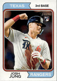 2023 Josh Jung Topps Heritage IMAGE VARIATION ROOKIE Texas Rangers #512