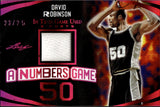 2024 David Robinson Leaf In the Game Used A NUMBERS GAME JERSEY 23/25 San Antonio Spurs #ANG-08
