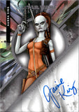 2022 Jaime King as Aurra Sing Autograph Topps Star Wars Masterwork #MWA-JK AUTO 1