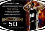 2024 David Robinson Leaf In the Game Used A NUMBERS GAME JERSEY 23/25 San Antonio Spurs #ANG-08