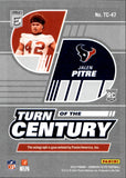 2022 Jalen Pitre Panini Donruss Elite TURN OF THE CENTURY RED ROOKIE AUTO 39/75 Houston Texans TC-47