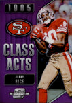 2018 Jerry Rice Panini Contenders Optic CLASS ACTS PURPLE San Francisco 49ers #CA-JR