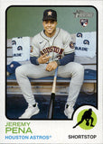 2022 Jeremy Pena Topps Heritage IMAGE VARIATION ROOKIE Houston Astros #629