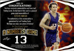 2024 Steve Nash Leaf In the Game Used A NUMBERS GAME JERSEY 22/50 Phoenix Suns #ANG-54