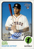 2022 Jose Siri Topps Heritage REAL ONE ROOKIE AUTO Houston Astros #ROA-JSI