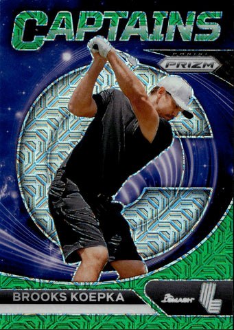 2024 Brooks Koepka Panini Prizm CAPTAINS GREEN MOJO 45/54 Smash GC #72