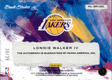 2022-23 Lonnie Walker IV Panini Court Kings BRUSH STROKES VIOLET AUTO 30/35 Los Angeles Lakers #BR-LWL