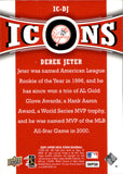 2009 Derek Jeter Upper Deck Icons RED 089/999 #IC-DJ New York Yankees HOF