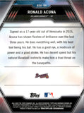 2017 Ronald Acuna Jr. Bowman Chrome BOWMAN SCOUTS UPDATES #BSU-RA Atlanta Braves