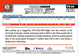 2025 Charlie Condon Topps Pro Debut GOLD FOIL AUTO 10/50 AUTOGRAPH #PD-64 Colorado Rockies