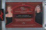 2025 Uma Thurman Alicia Silverstone Leaf Red Carpet BLUE FOIL DUAL AUTO 3/3 AUTOGRAPH #DA-23 Batman & Robin
