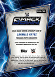 2026 Carmelo Hayes Topps Chrome WWE BLUE BRAND AUTO AUTOGRAPH #BBA-CAR Friday Night Smackdown 1