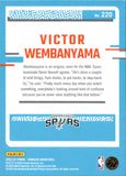 2023-24 Victor Wembanyama Panini Donruss RATED ROOKIE RC #220 San Antonio Spurs