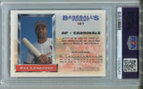 1993 Ray Lankford Topps Finest REFRACTOR PSA 8 #187 St. Louis Cardinals 5267