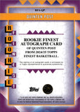 2024-25 Quinten Post Topps Finest BLUE GEOMETRIC ROOKIE FINEST AUTO 67/99 AUTOGRAPH RC #RFA-QP Golden State Warriors