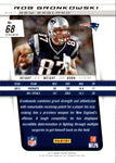 2013 Rob Gronkowski Panini Prizm HOLO SILVER #68 New England Patriots